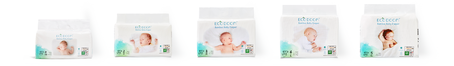 image of small pack pure bamboo diaper
